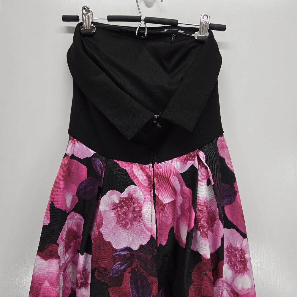 SPEECHLESS Pink Sleeveless Strapless Full-Length Prom Hi-Lo Dress Juniors 7 - Picture 9 of 17
